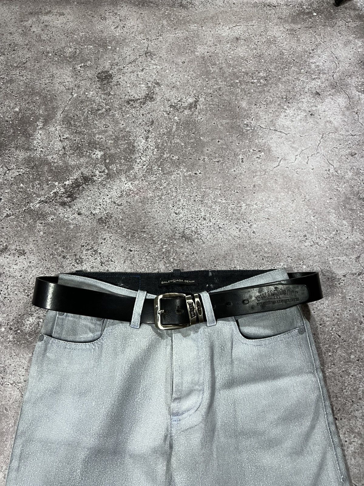 Diesel Vintage Diesel Leather Belt Monogram Big Logo Japanesse Y2K Size ONE SIZE - 4 Thumbnail