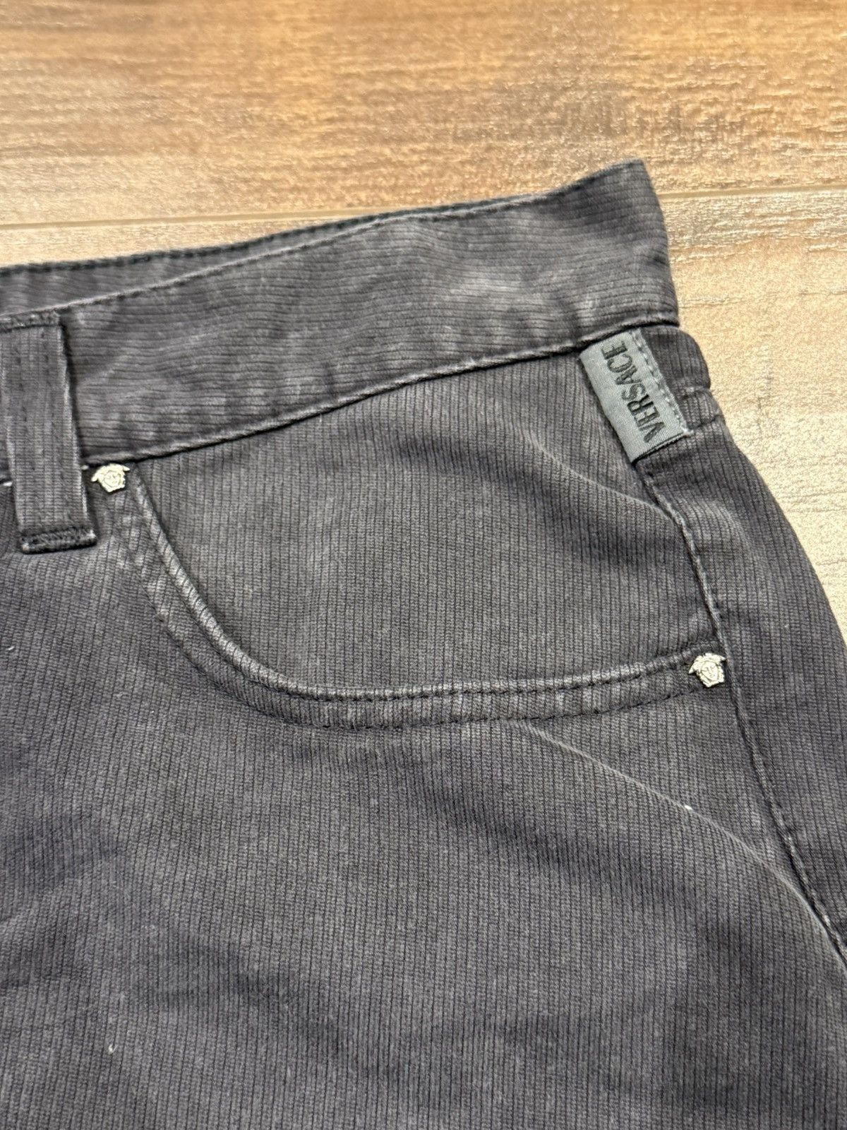Versace Jeans Couture Straight Micro-Corduroy Pants Size US 33 - 6 Thumbnail