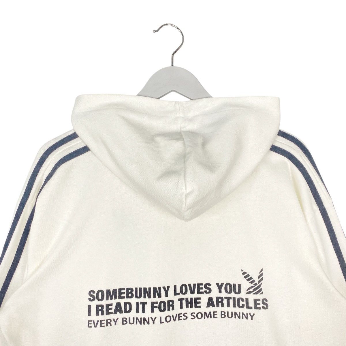 Other Vintage Playboy Embroidered Hoodie White Pullover Jumper M Size US M / EU 48-50 / 2 - 7 Thumbnail
