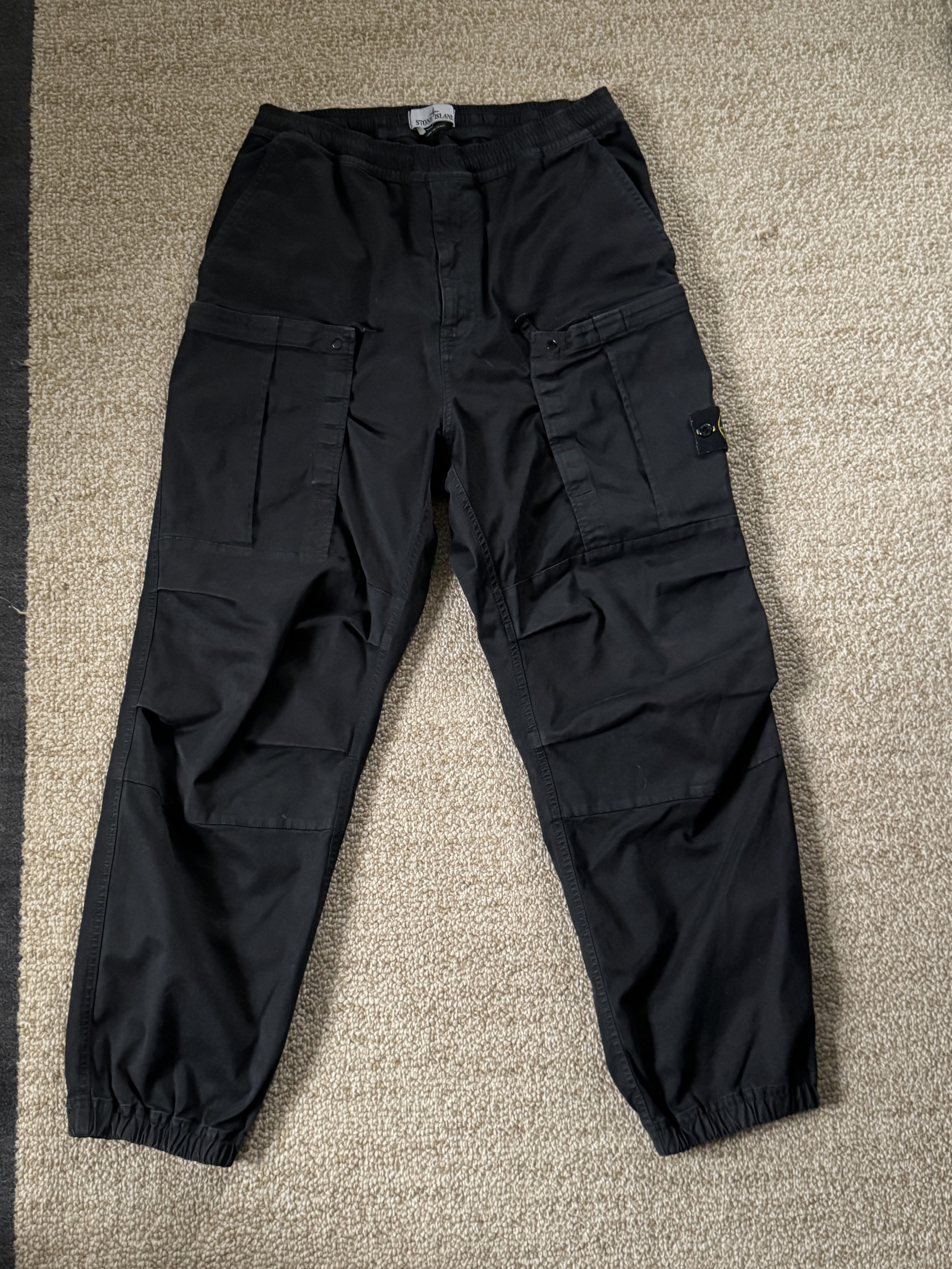 Stone Island Stone Island Heavyweight Cuffed Cargo Pants Size US 31 - 1 Thumbnail