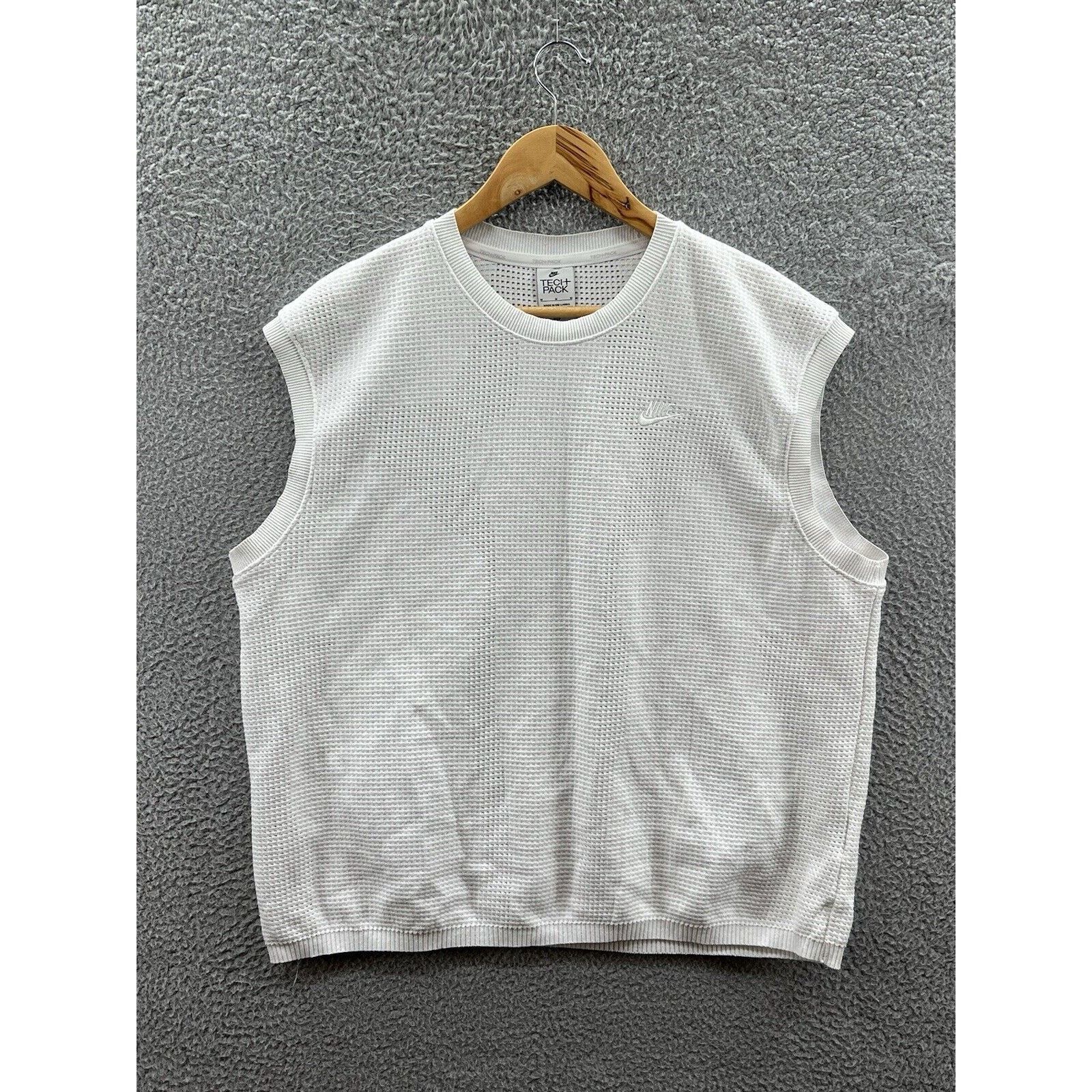 Nike Nike Tech Pack Knit Sleeveless Top White DX0247 Size Medium Size US M / EU 48-50 / 2 - 1 Thumbnail