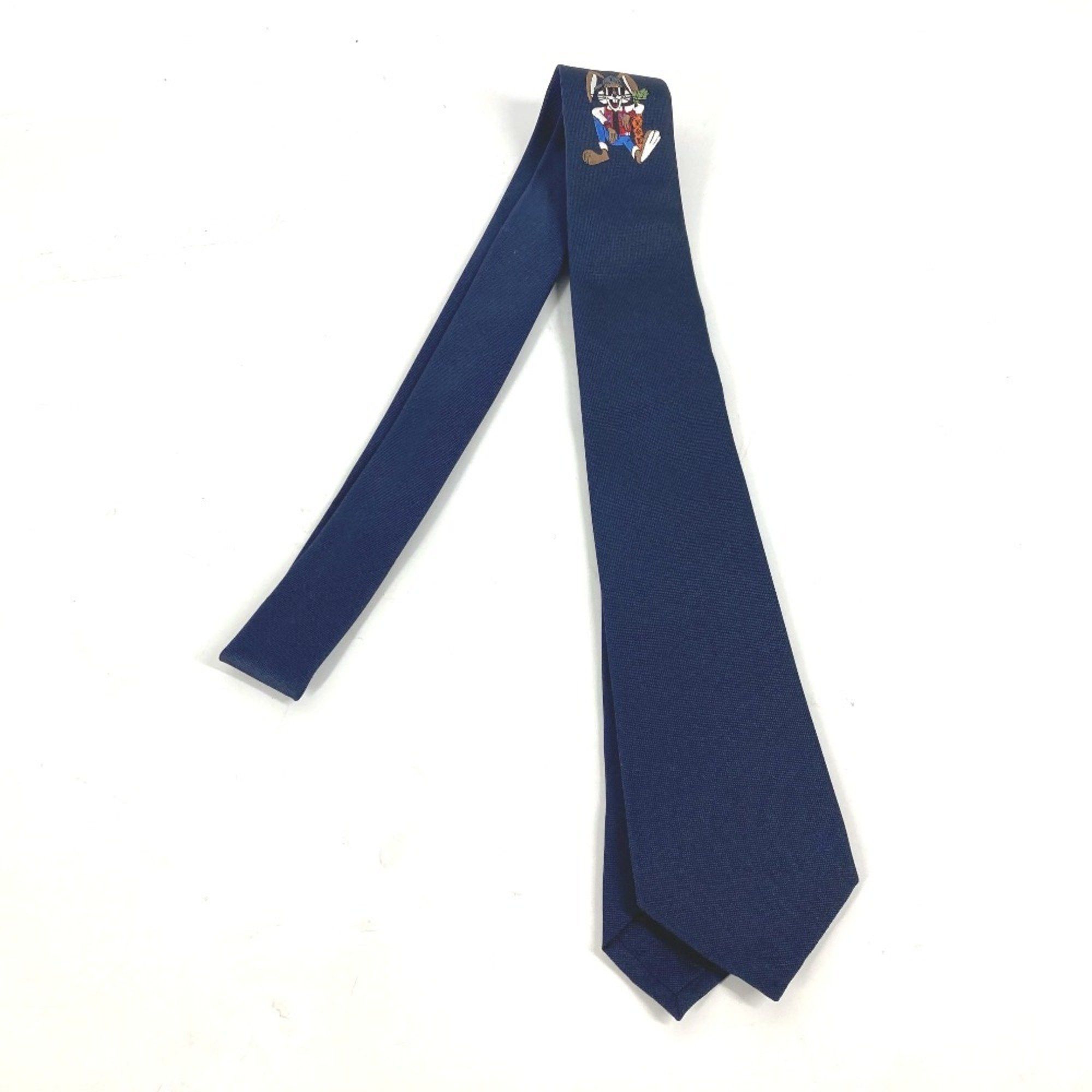 Louis Vuitton LOUIS VUITTON M78032 Rabbit Animal Cravat LV Necktie Silk Men's Navy Size ONE SIZE - 1 Thumbnail
