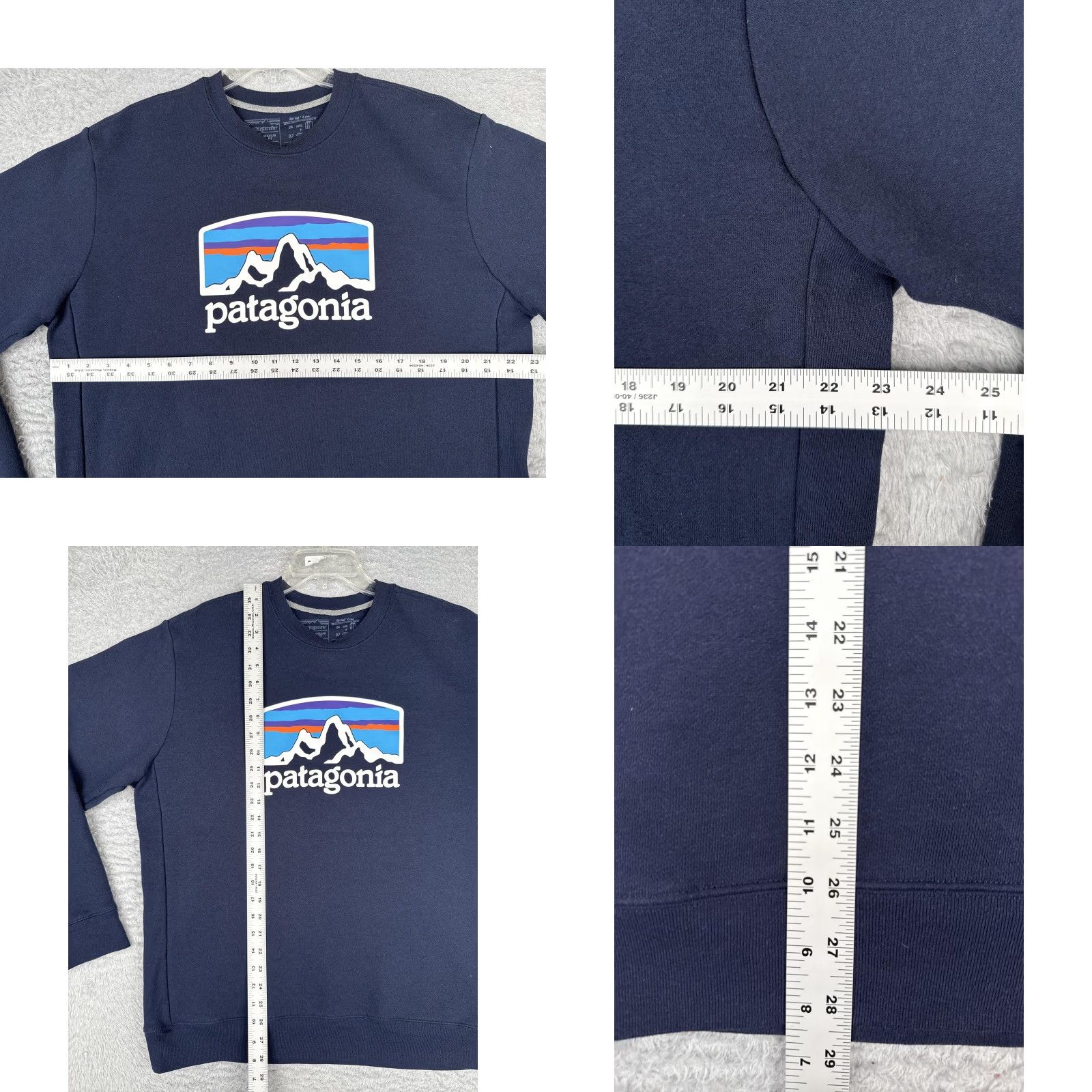 Patagonia Patagonia Sweatshirt Mens Large Blue Uprisal Crew P-6 Logo Jersey Pullover Size US L / EU 52-54 / 3 - 8 Thumbnail