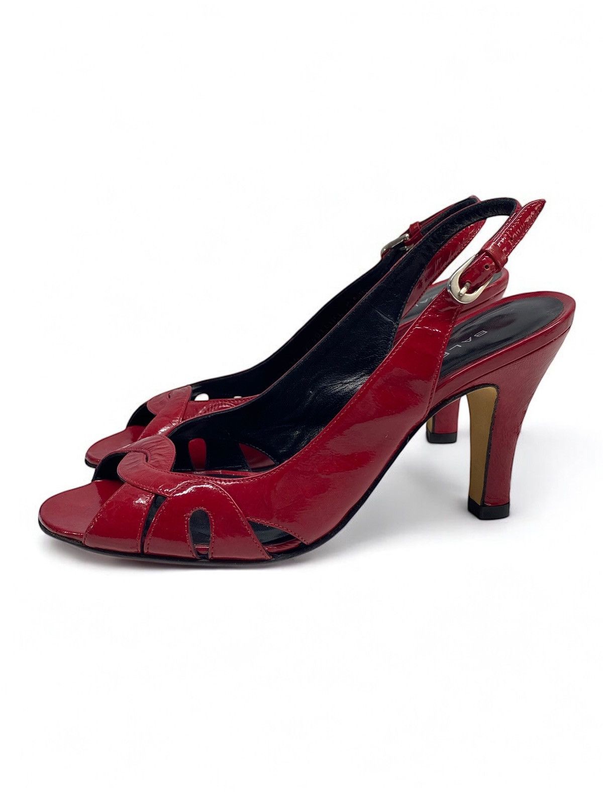 Balenciaga 🔥 BALENCIAGA RED HEELS Y2K CUTOUT SLINGBACK DIVA ENERGY Size US 4 / IT 34 - 8 Thumbnail