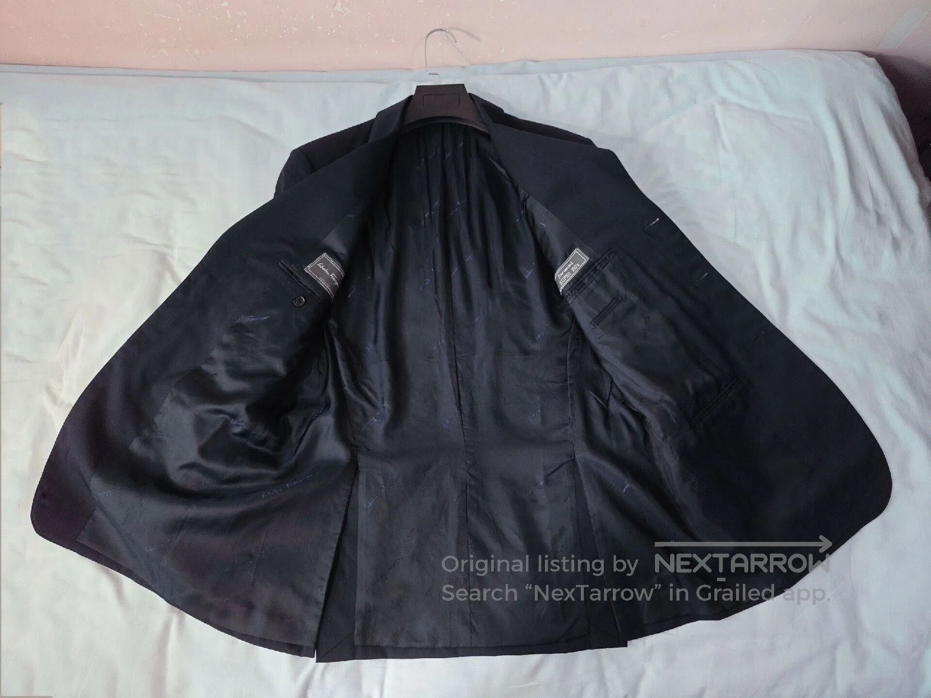Salvatore Ferragamo Salvatore Ferragamo Navy Wool Suit Jacket. Size US M / EU 48-50 / 2 - 8 Thumbnail