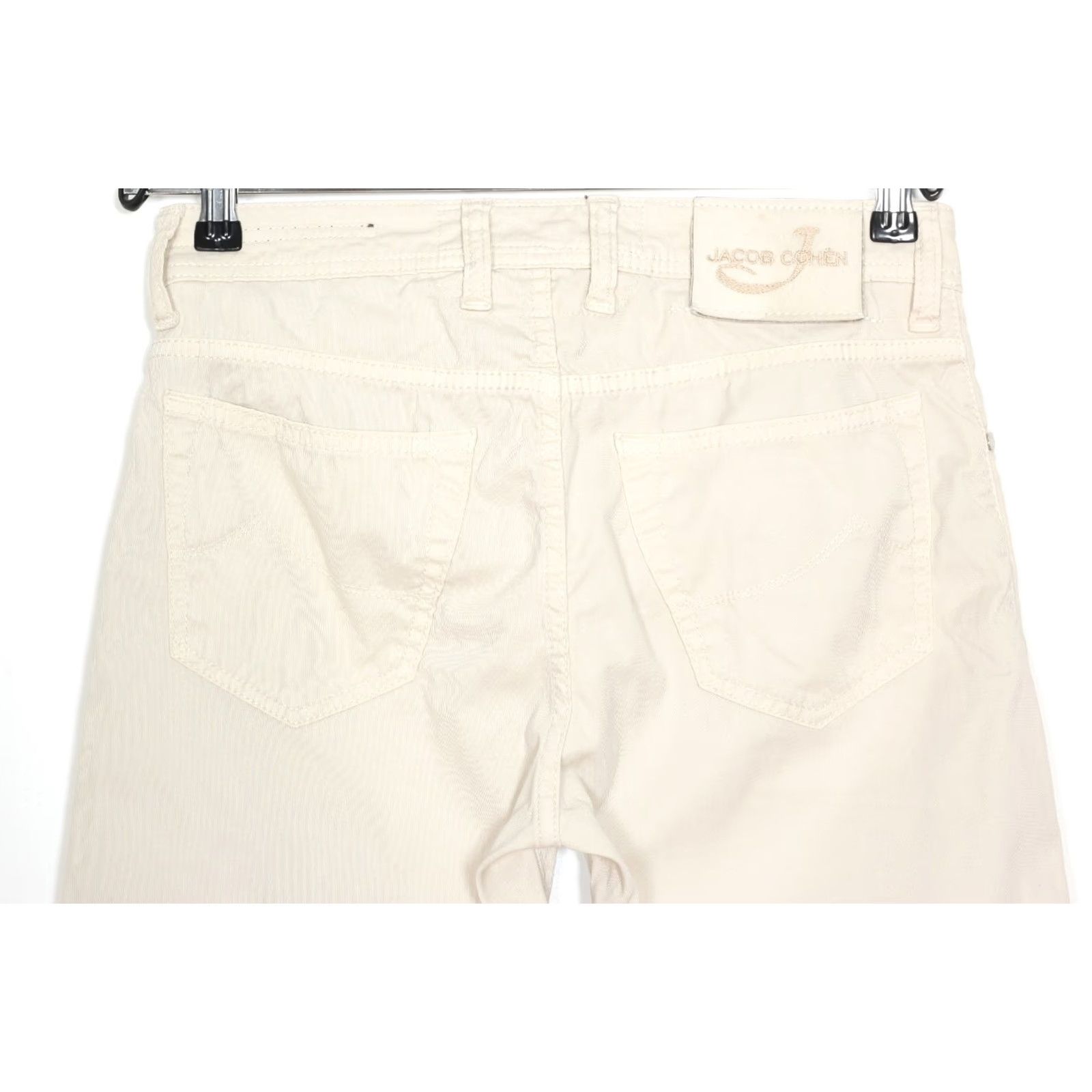 Jacob Cohen JACOB COHEN J668 Comfort Stretch Trousers Men W31 L28 Ivory 5-Pocket Design Slim Casual DZ6480 Size US 31 - 4 Thumbnail
