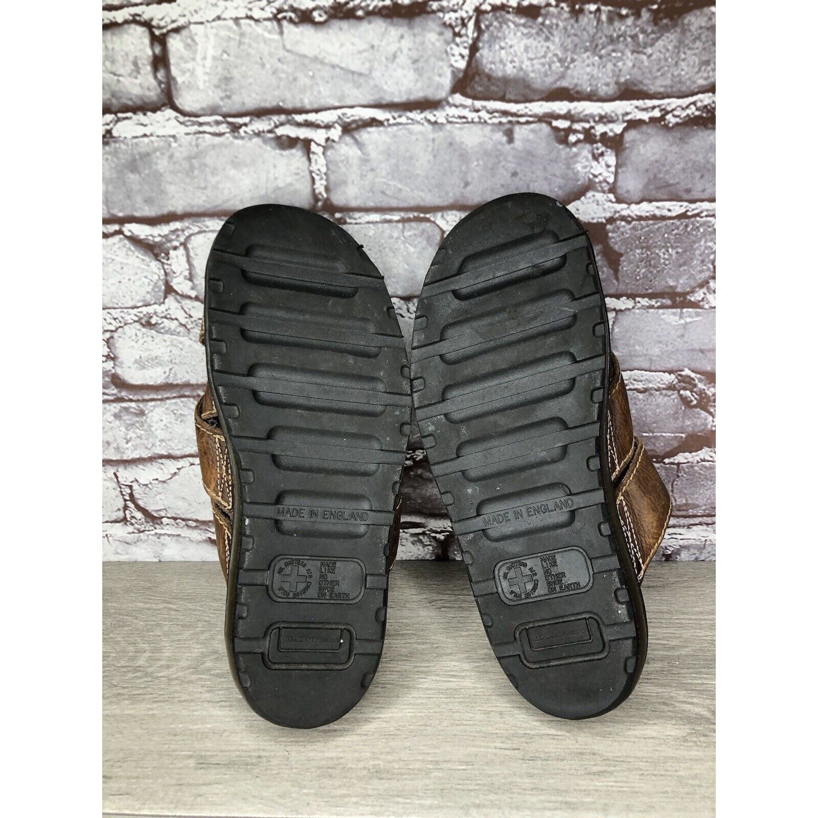 Dr. Martens Vintage 90s DR. DOC MARTENS Brown Leather Fisherman Platform Size US 10 / EU 43 - 21 Thumbnail