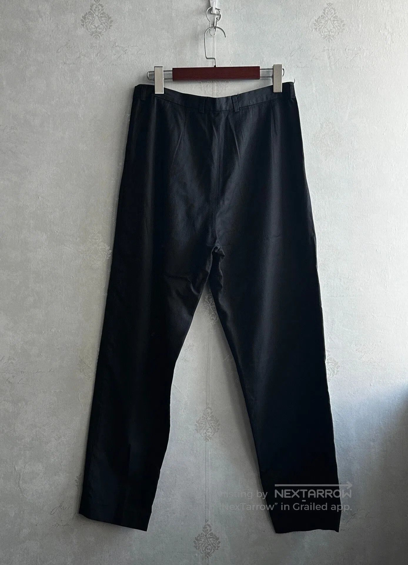 Dries Van Noten DRIES VAN NOTEN Folding straight-leg long pants| Size US 38 / EU 54 - 2 Thumbnail