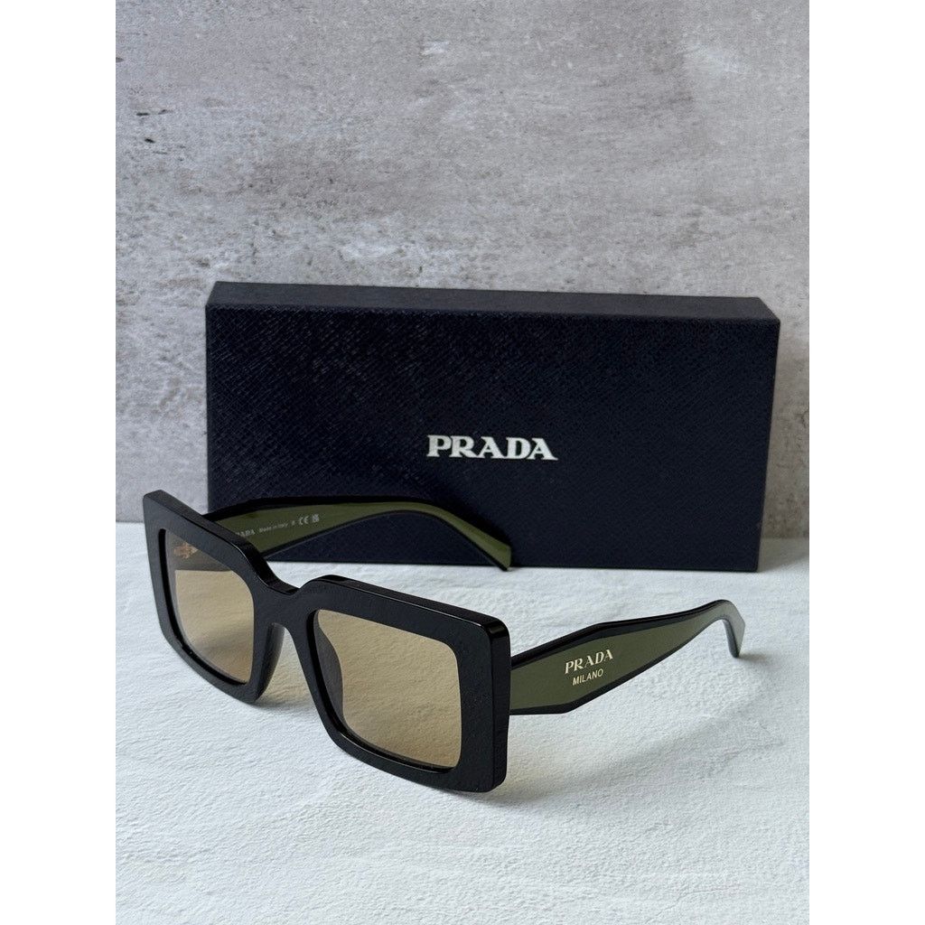 Prada NEW Prada PR D01S Sunglasses in Black Green $390 Size ONE SIZE - 5 Thumbnail