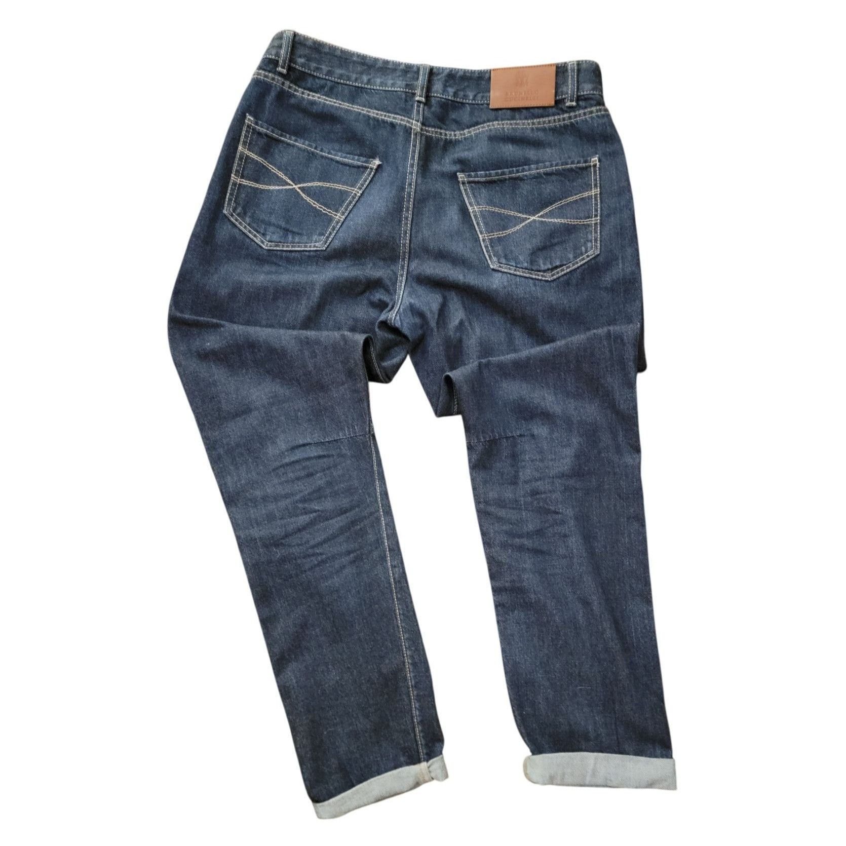 Brunello Cucinelli Brunello Cucinelli Luxury Denim Jeans Leisure Fit IT 48 (34W Size US 34 / EU 50 - 2 Thumbnail