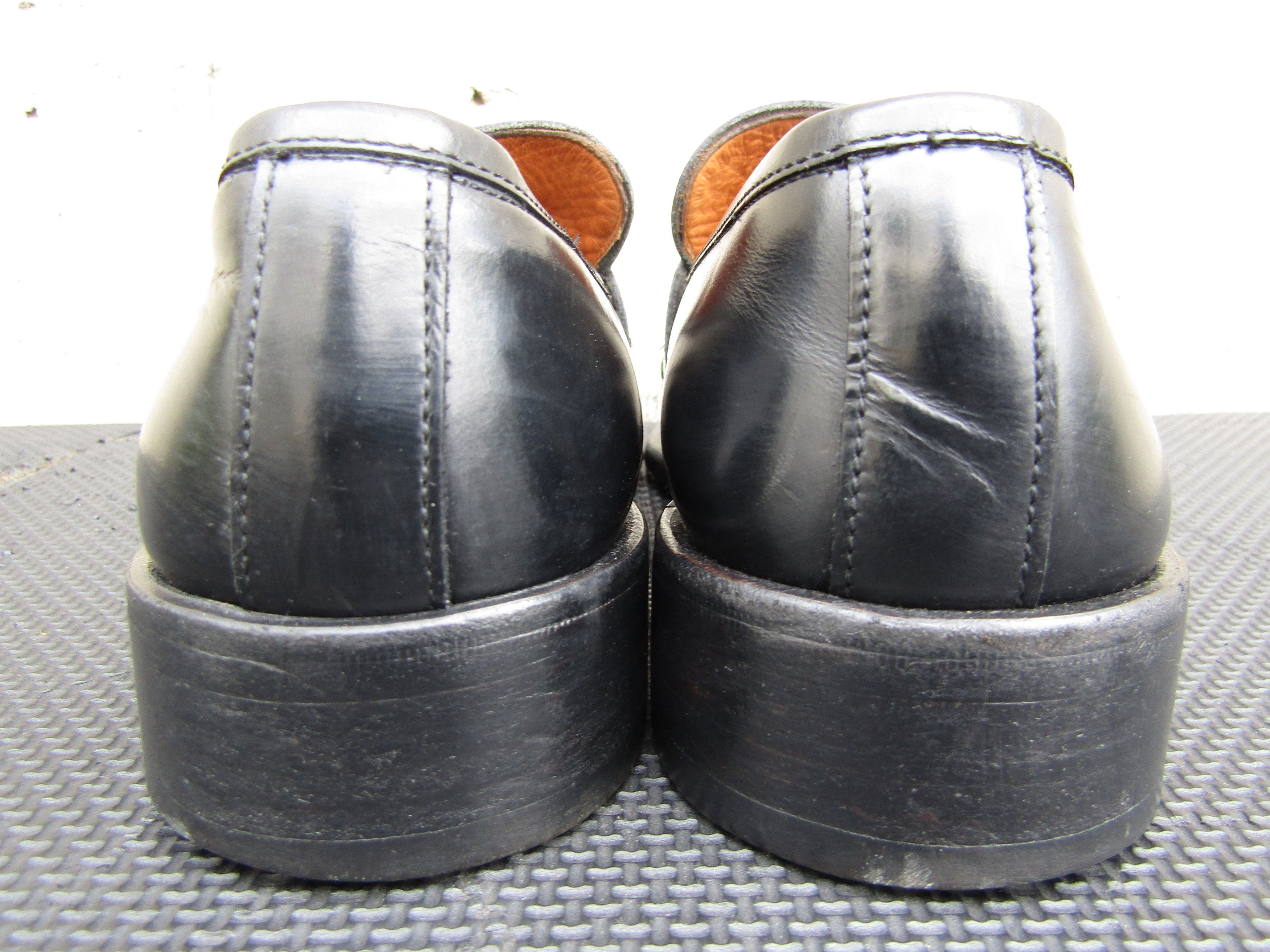 Gucci GUCCI Black Leather Slip On Tom Ford Era Loafers Mens Size US 7 / EU 40 - 7 Thumbnail
