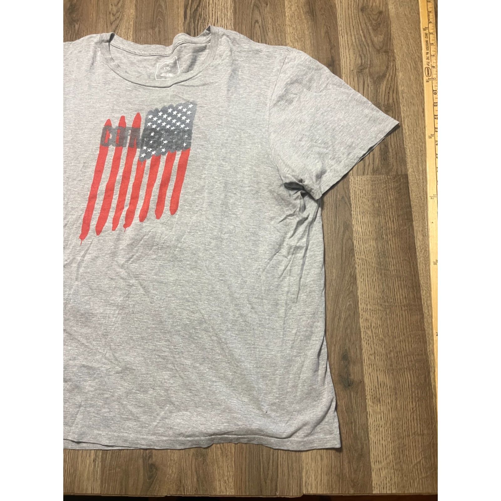 Converse Converse Shirt Women's XXL Gray Red White Blue American Flag T-Shirt Casual Modern Basic Size XXL / US 16-18 / IT 52-54 - 4 Thumbnail