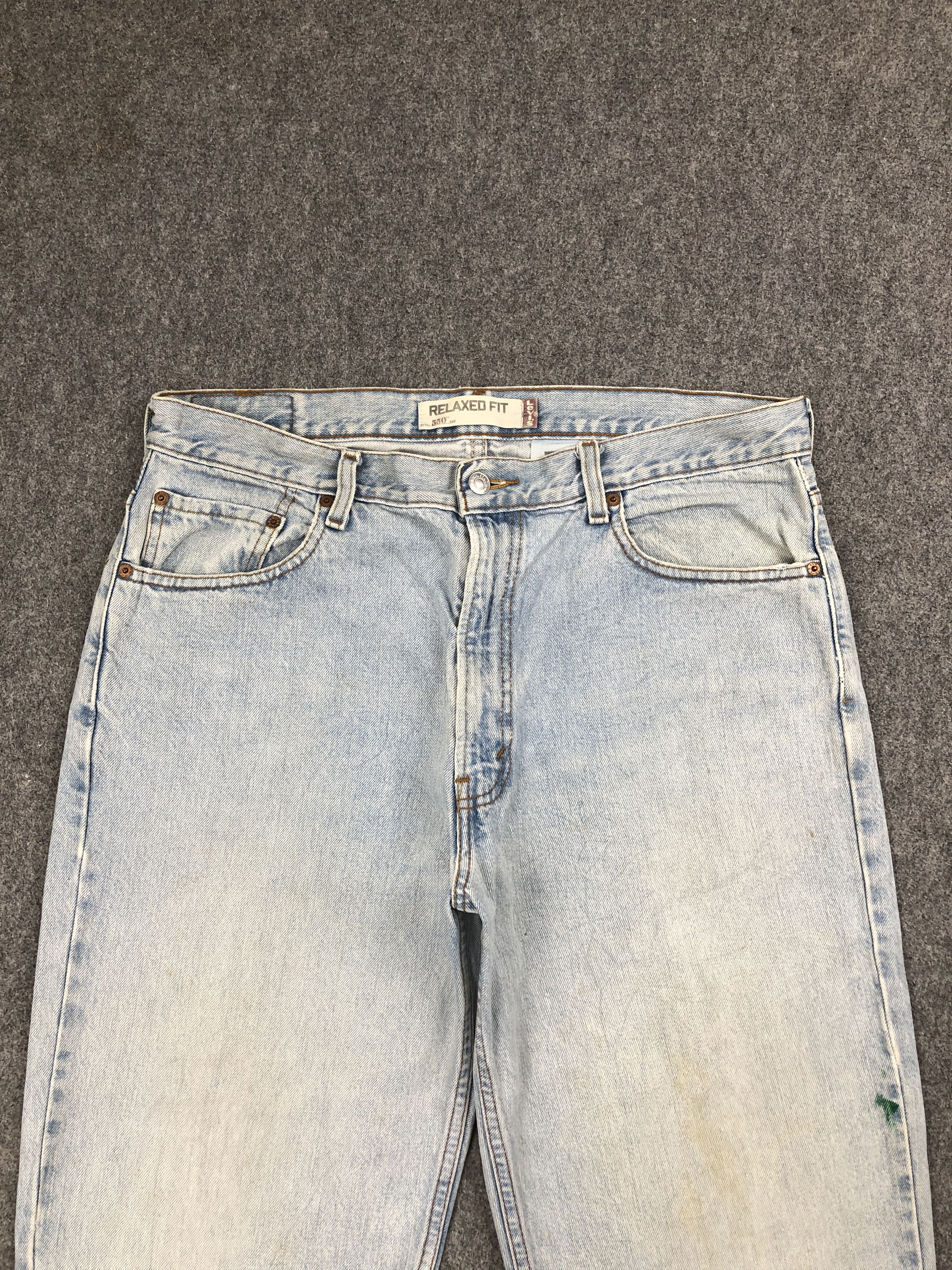 Levi's Light Washed Vintage Levis 550 Jeans DP2520 Size US 35 - 2 Thumbnail