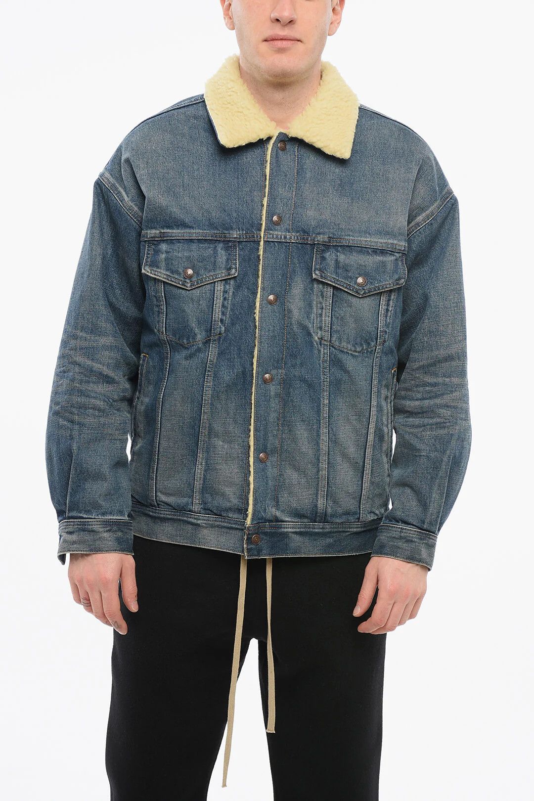Celine og1mm0426 Denim Jacket in Light Blue Size US S / EU 44-46 / 1 - 1 Thumbnail