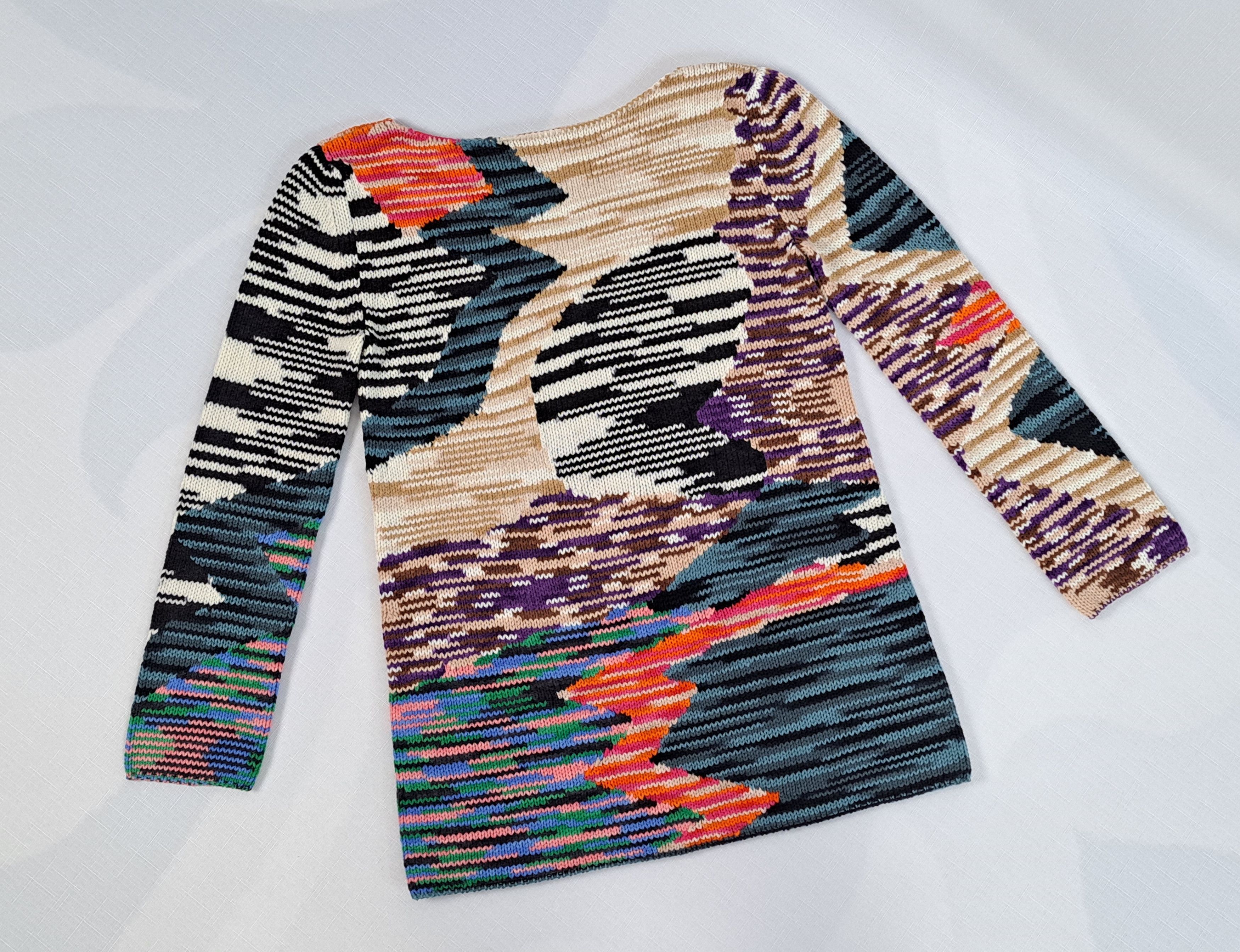 Missoni MISSONI abstract pattern wool knit sweater. Size 38 Size M / US 6-8 / IT 42-44 - 5 Thumbnail