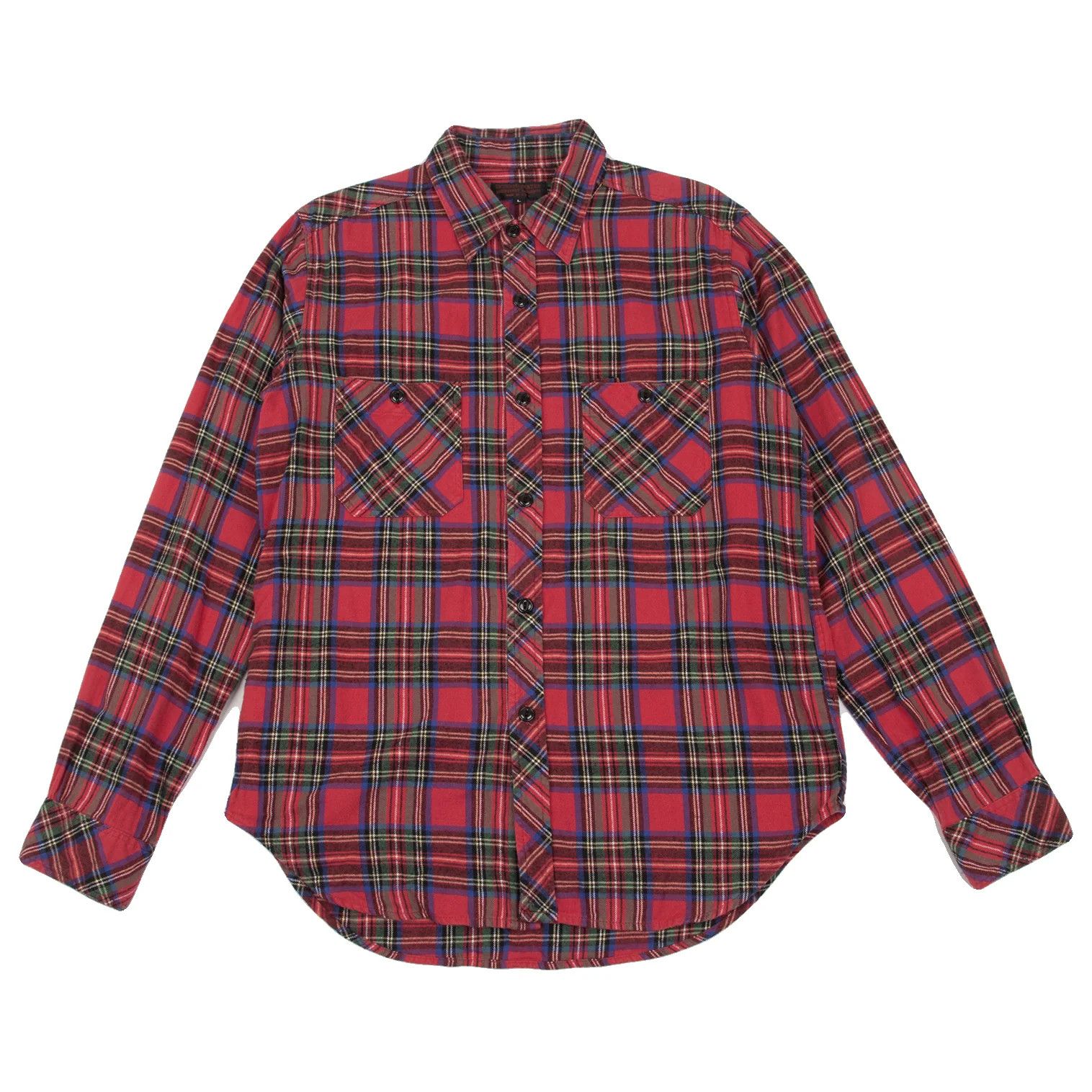 Engineered Garments Tartan Check Flannel Shirt in Red and Blue, Size L Size US L / EU 52-54 / 3 - 1 Thumbnail