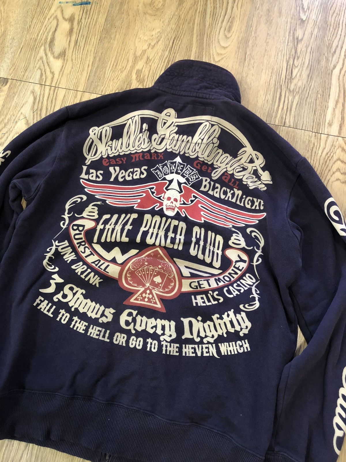 Japanese Brand Japan Streetwear Skull Gambling Bar jacket Size US M / EU 48-50 / 2 - 6 Thumbnail