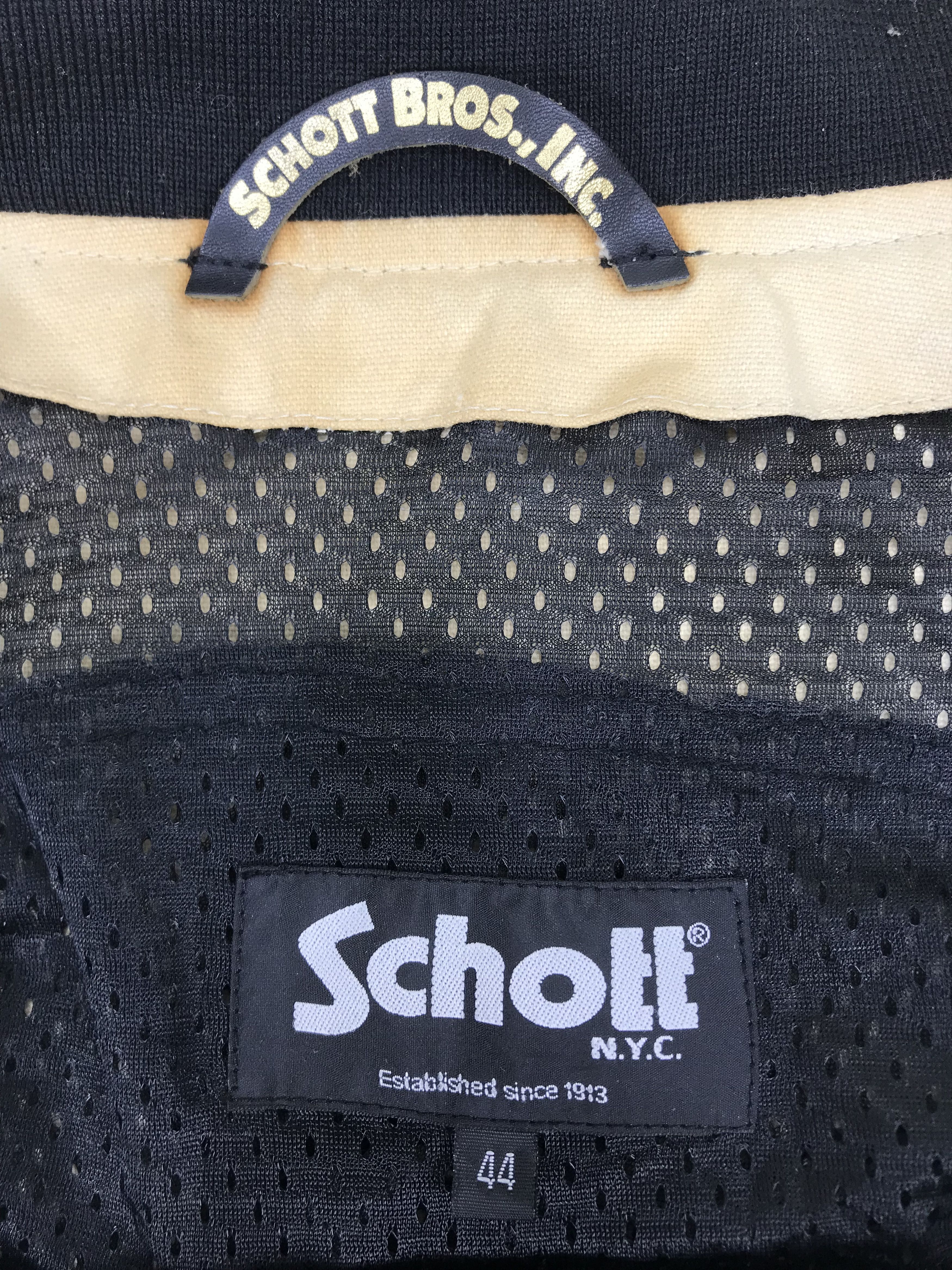 Schott Vintage Schott Padded Biker Varsity Jacket Size US XL / EU 56 / 4 - 15 Thumbnail