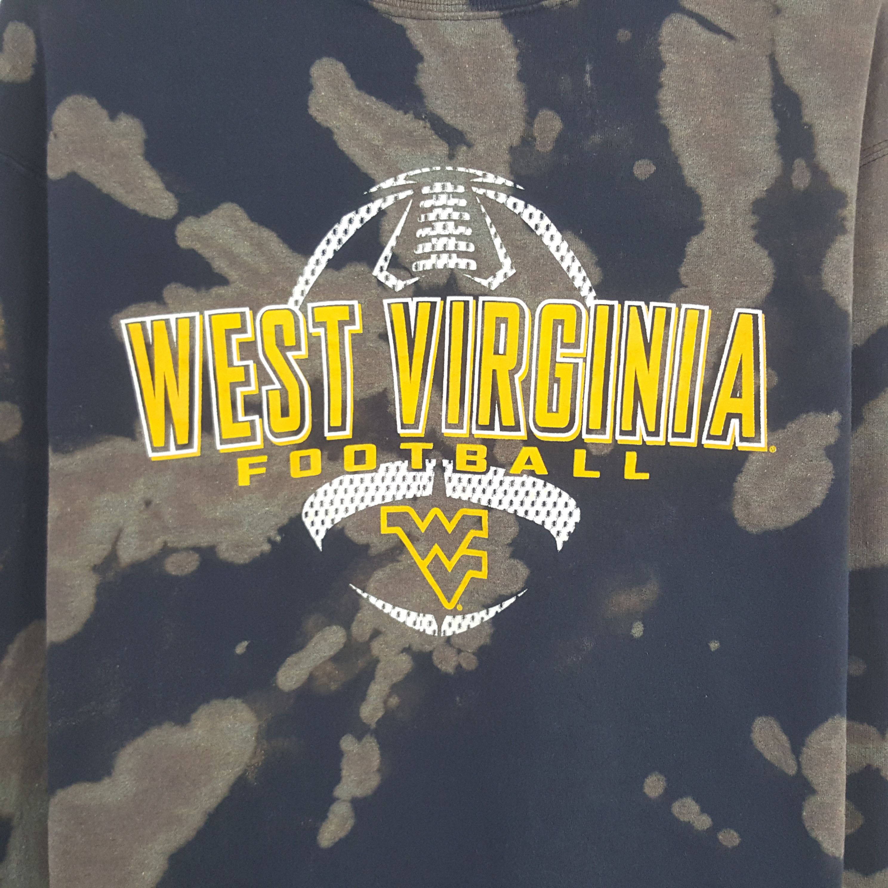 Champion × Designer × Vintage Vintage West Virginia Football Acid Wash Sweatshirt Size US L / EU 52-54 / 3 - 2 Thumbnail