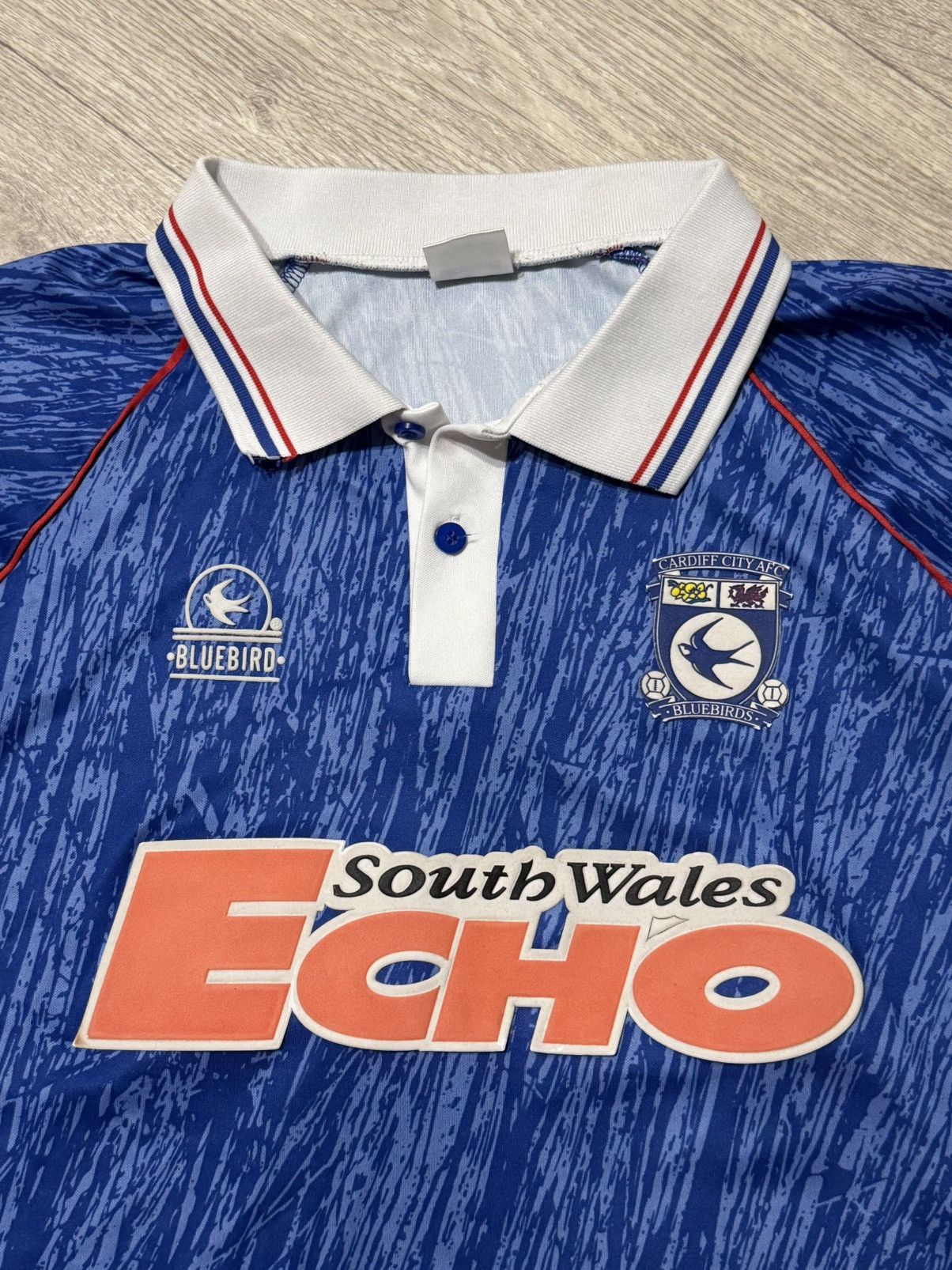 Vintage 🔷Rare Vintage Bluebird Cardiff City 1992/93 Soccer jersey🔷 Size US S / EU 44-46 / 1 - 3 Thumbnail