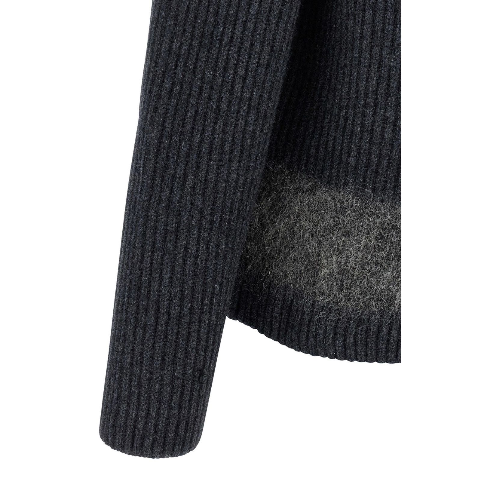 Dsquared2 DSQUARED2 Carded Wool Insert Gray Sweater New & Authentic (M Size US L / EU 52-54 / 3 - 5 Thumbnail
