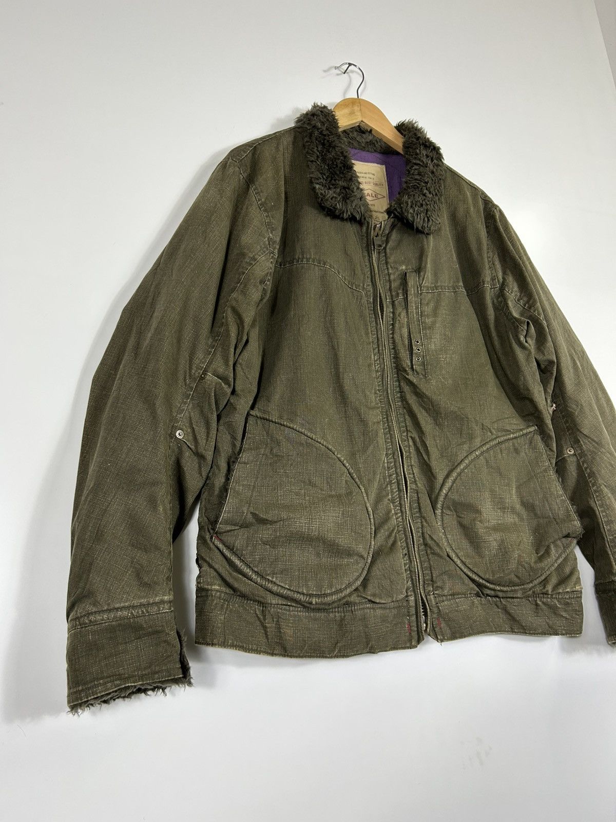 Japanese Brand ⚡️Vintage Ball Zipper Military Style Jacket Size US XL / EU 56 / 4 - 2 Thumbnail