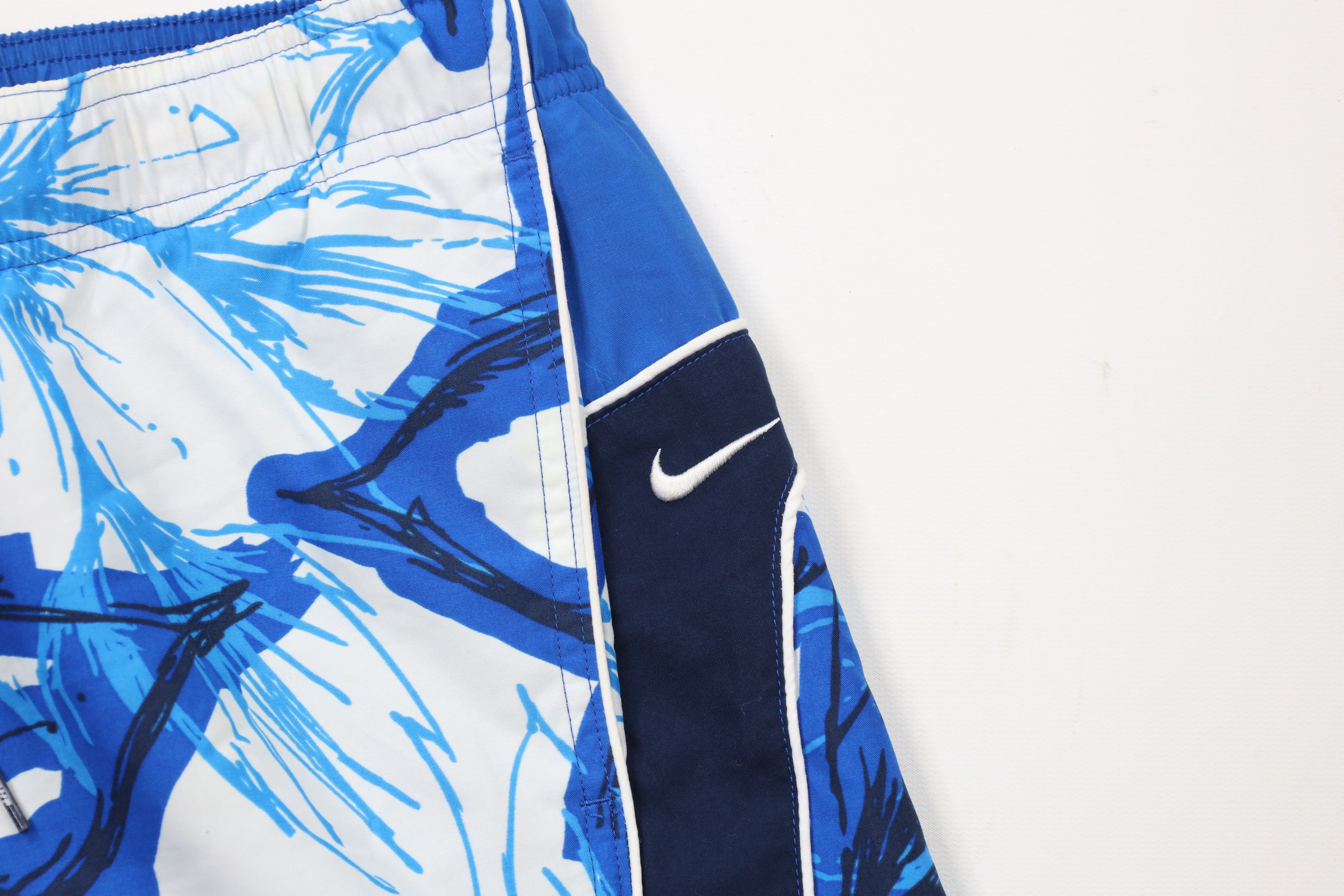 Nike × Vintage Vintage Y2K Nike Mini Swoosh Abstract Lined Swim Shorts Size US 32 / EU 48 - 5 Thumbnail