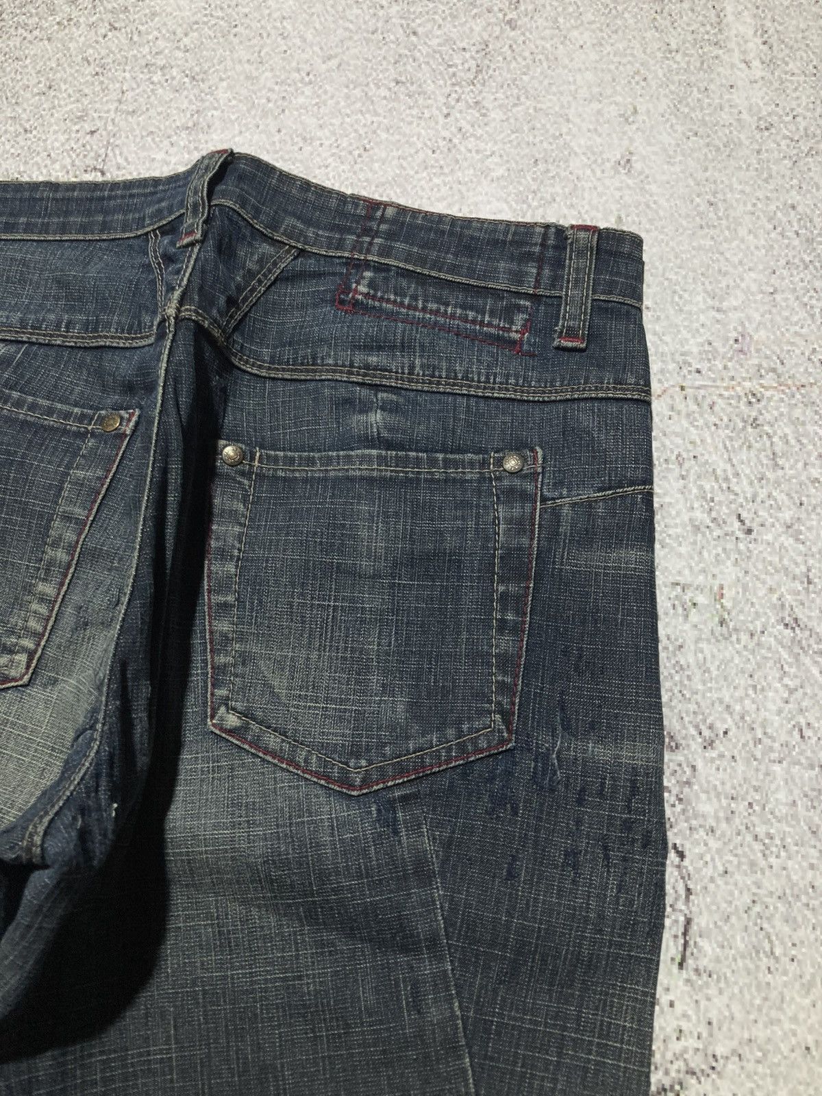 Marithe + Francois Girbaud 2000s Marithe + Francois Girbaud Distressed Bootcut Jeans Size US 29 - 15 Thumbnail