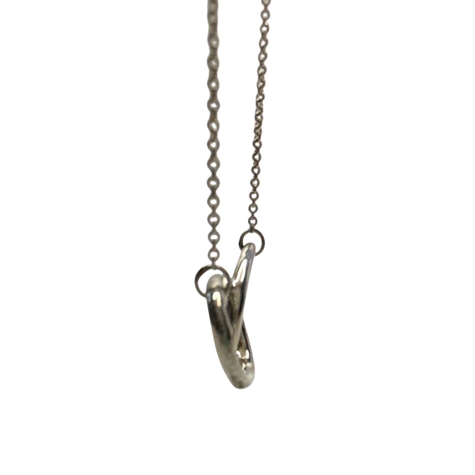 Tiffany & Co. Tiffany and Co Elsa Peretti Large Double Loop Necklace 15" Size ONE SIZE - 4 Thumbnail
