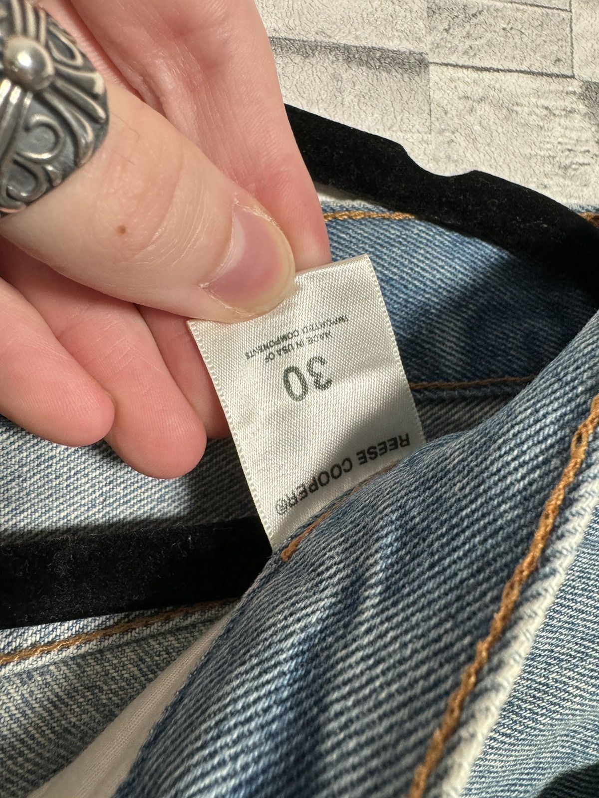 Reese Cooper Reese Cooper If A Tree Falls Denim Blue Jeans 30 Size US 32 / EU 48 - 7 Thumbnail