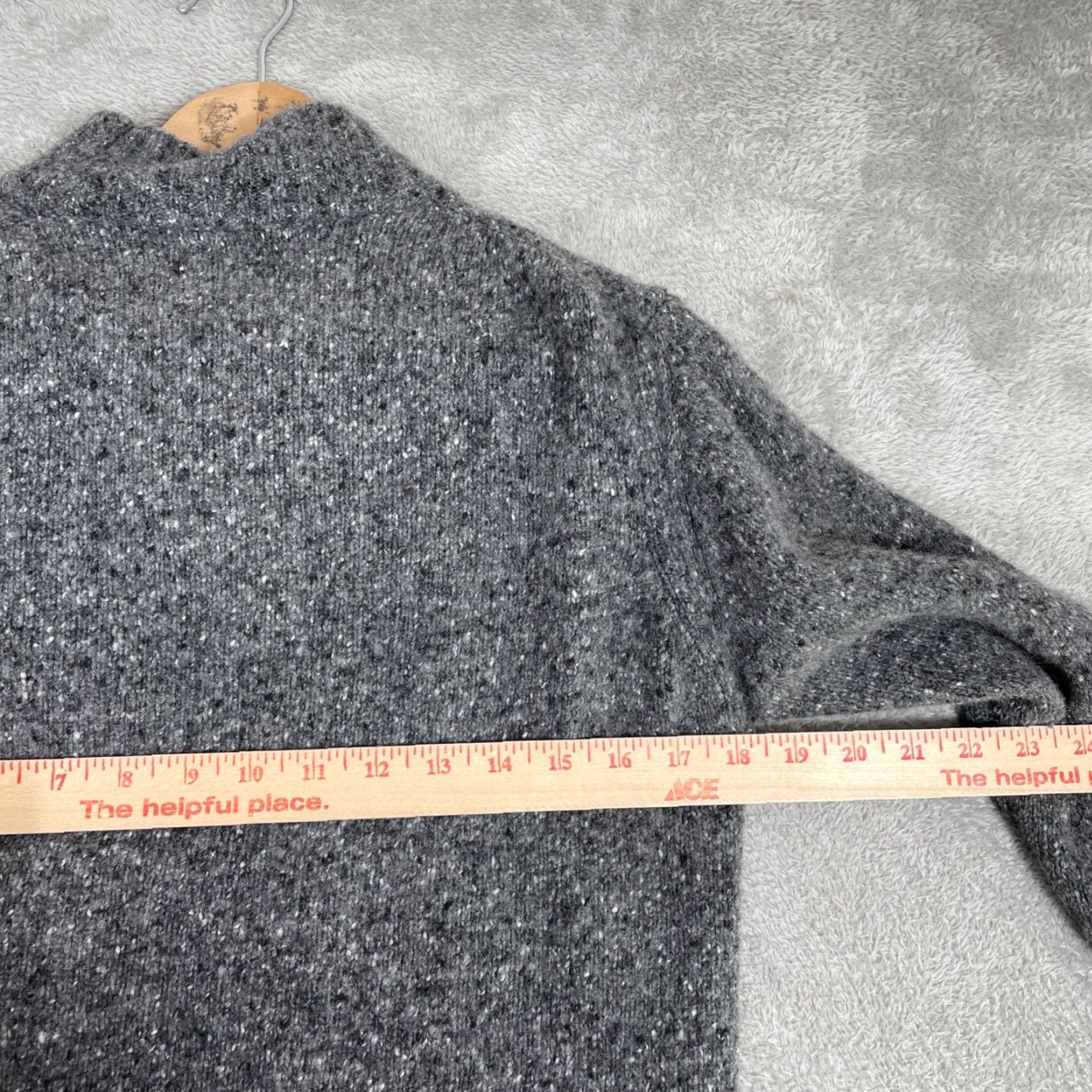 Vintage VINTAGE Luca Nobili Quarter Zip Sweater Womens M Gray Wool Blend Made in Italy Size M / US 6-8 / IT 42-44 - 7 Thumbnail