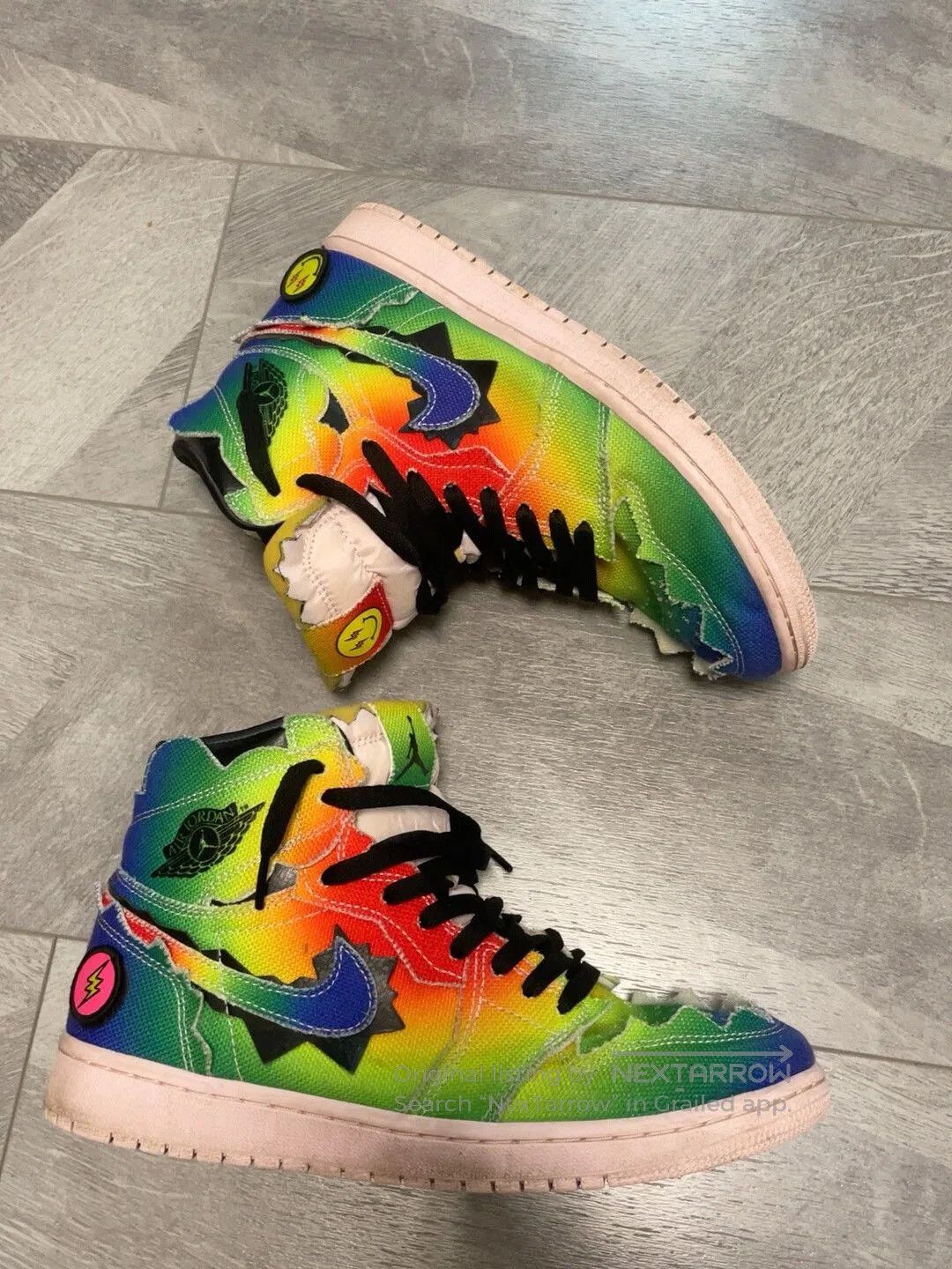 J Balvin Nike x J Balvin Jordan 1 Rainbow Tie. Size US 9.5 / EU 42-43 - 2 Thumbnail