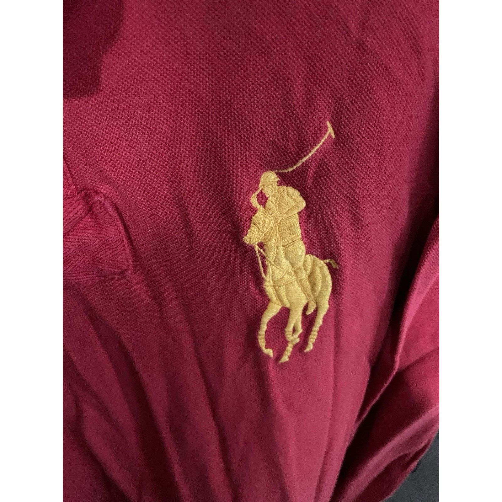 Polo Ralph Lauren Size L- VTG Polo Ralph Lauren Big Pony Rugby Red Shirt Size US L / EU 52-54 / 3 - 4 Thumbnail