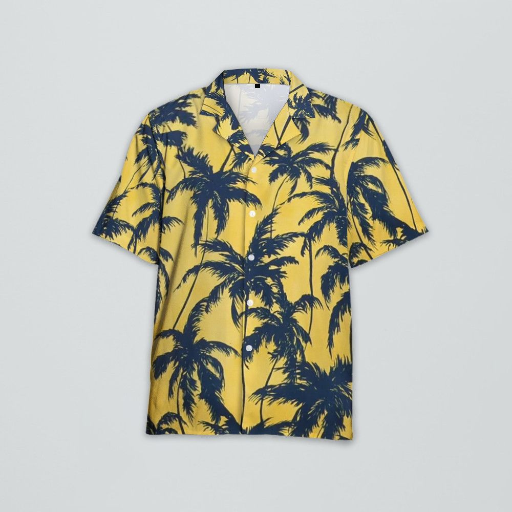 Designer Palm Tree-Print Shirt – Coastal Cool with a Refined Twist Size US M / EU 48-50 / 2 - 2 Thumbnail