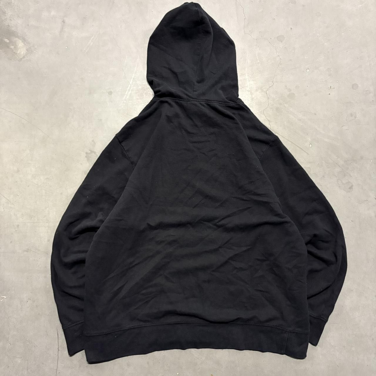 Japanese Brand × Vintage Crazy Vintage Y2K/2000s Blank Black Minimalist Essential Hoodie! Size US XXL / EU 58 / 5 - 2 Thumbnail