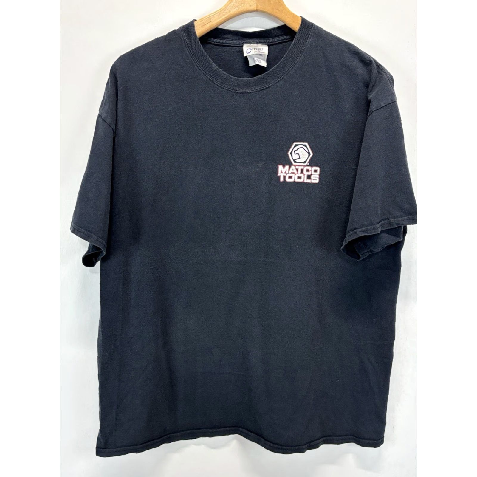 Port & Company VINTAGE Marco Tools T-Shirt Crew Neck Short Sleeve Graphic Print Black XL Men’s Port & Company Grunge 90s Y2K Size US XL / EU 56 / 4 - 2 Thumbnail