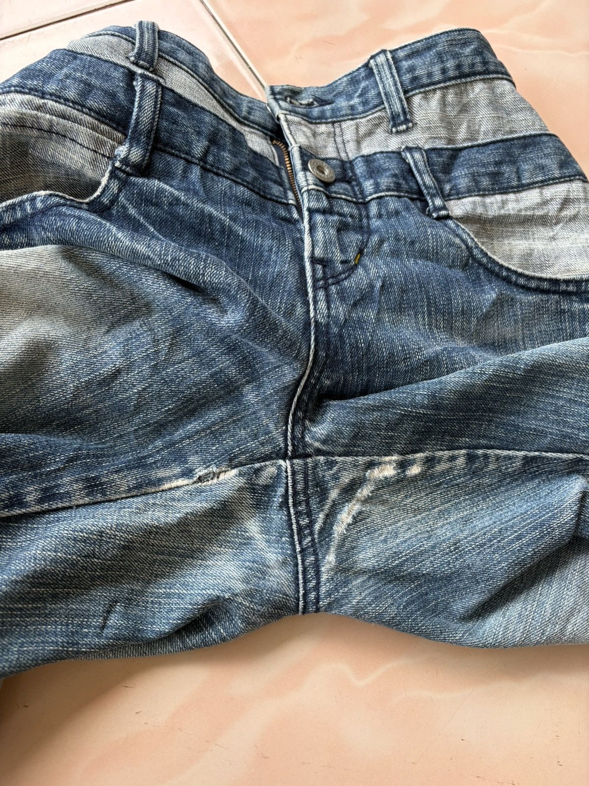 Japanese Brand WG Double Waist Jean Size 26" / US 2 / IT 38 - 11 Thumbnail