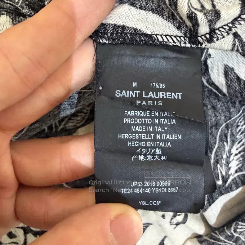 Saint Laurent Paris Saint Laurent Paris Hawaiian Pineapple Leopard Print Patch Size US M / EU 48-50 / 2 - 2 Thumbnail
