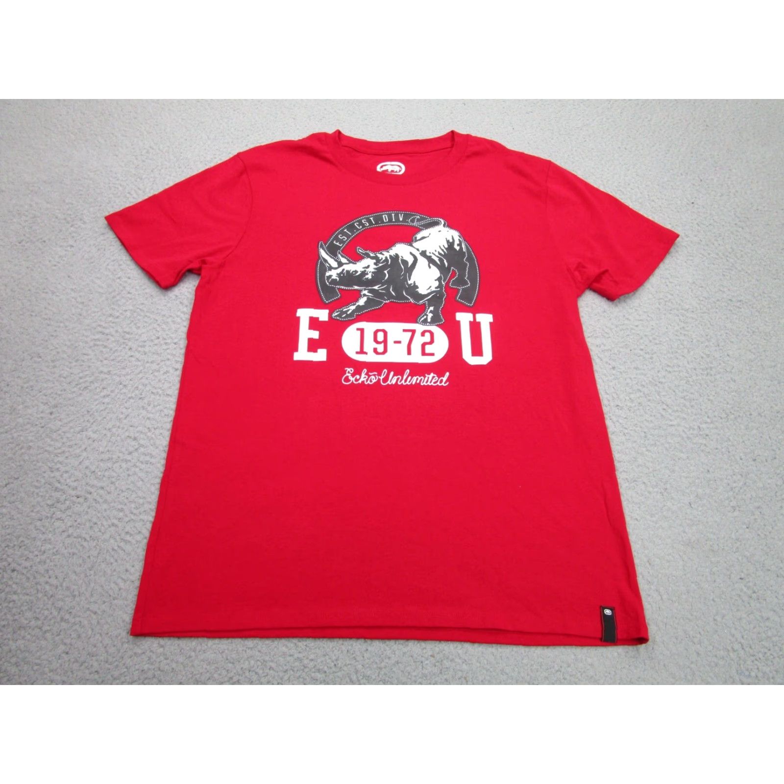 Ecko Unltd. VINTAGE Ecko Shirt Mens L Red Black Gray Rhino Y2K Tee 2000s Adult Large T-Shirt Size US L / EU 52-54 / 3 - 2 Thumbnail