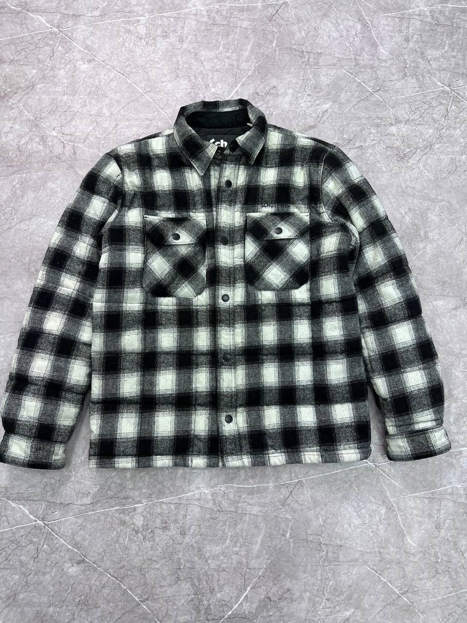 Schott × Vintage VINTAGE 90s WOOL FLANNEL SCHOTT DOWN SHIRT Y2K Size US M / EU 48-50 / 2 - 1 Thumbnail