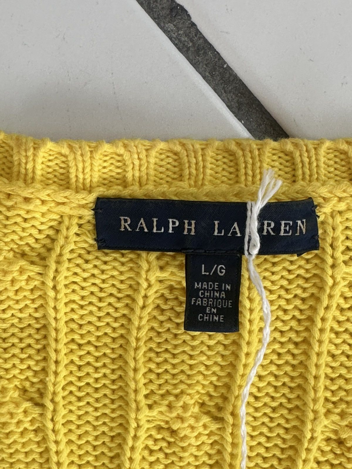 Ralph Lauren Ralph Lauren Knitted Yellow Sweater Size L / US 10 / IT 46 - 3 Thumbnail