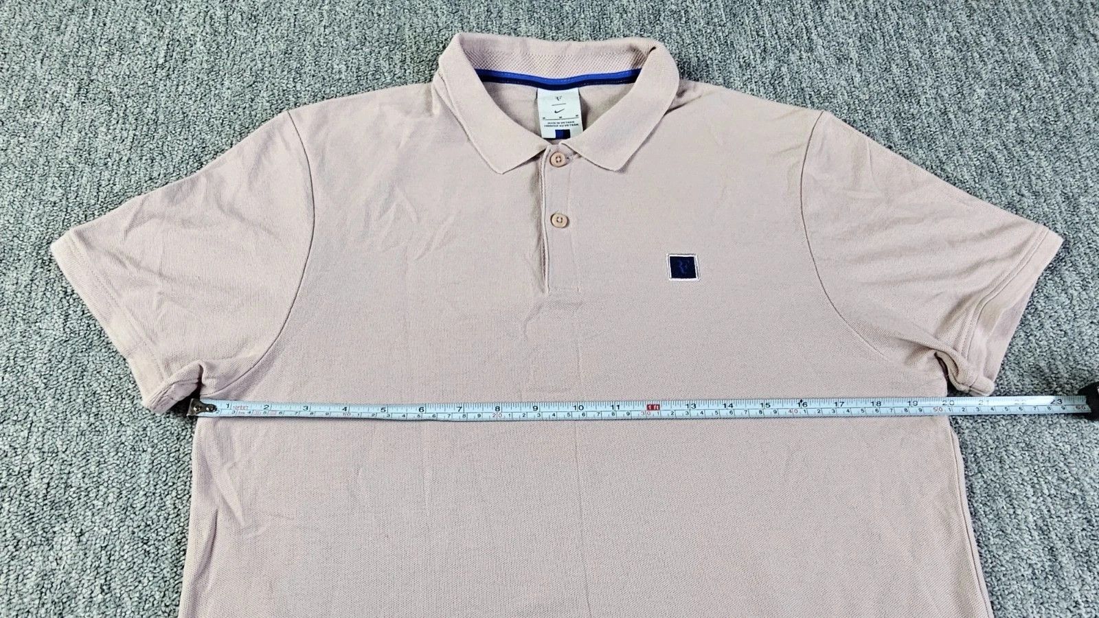 Nike Nike RF Roger Federer Polo Shirt Men M Pink Slim Fit Size US M / EU 48-50 / 2 - 11 Thumbnail