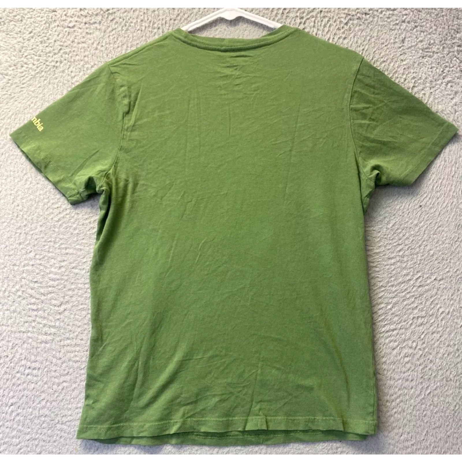 Vintage Columbia Men's T-Shirt Small Green Summer Outdoor Logo Cotton Crew Neck Size US S / EU 44-46 / 1 - 7 Thumbnail