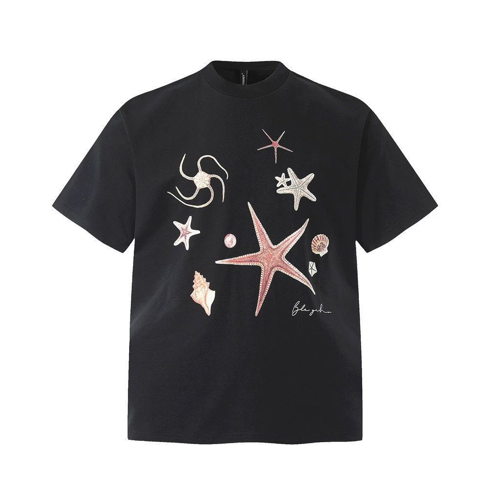 Vintage American men's loose versatile starfish print T-shirt Size US M / EU 48-50 / 2 - 1 Thumbnail