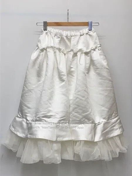Comme des Garcons Comme Des Garcons size XS White vintage chiffon patched ha Size 23" - 1 Thumbnail