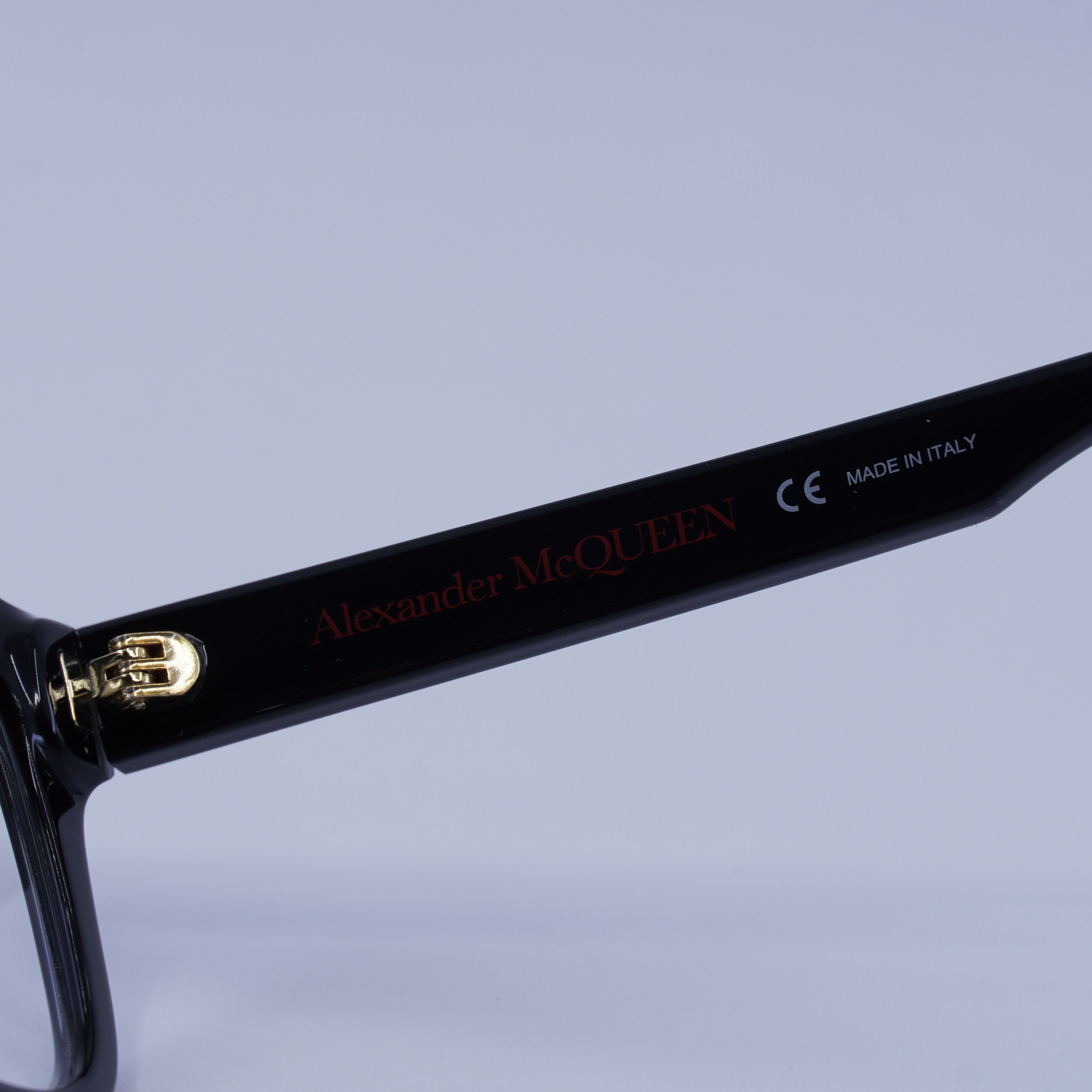 Alexander McQueen Alexander McQueen AM0333O 002 Eyeglasses Black 52mm Square Size ONE SIZE - 8 Thumbnail