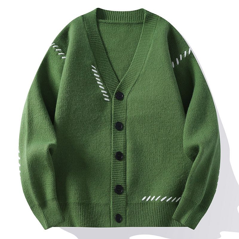 Japanese Brand Patchwork Loose Knitted Cardigan Size US XXL / EU 58 / 5 - 1 Thumbnail