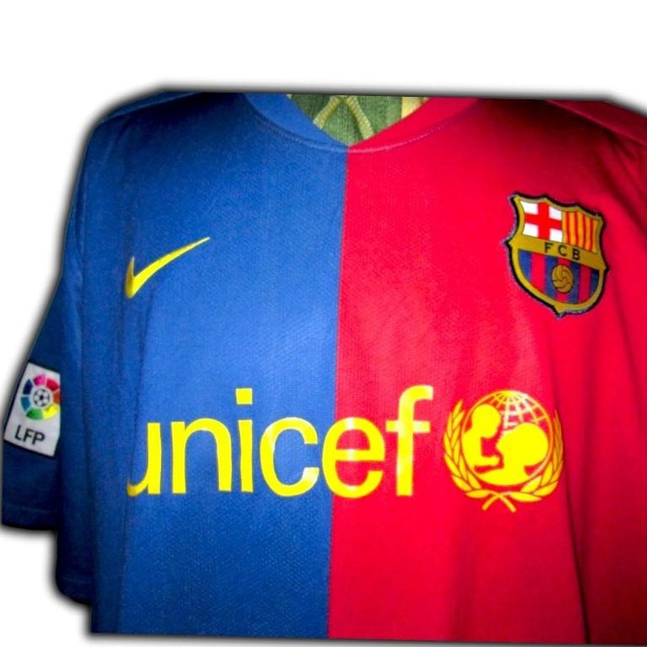 Nike Fc Barcelona Spain 2008 2009 Home Shirt Jersey fcb barca Size US XXL / EU 58 / 5 - 2 Thumbnail