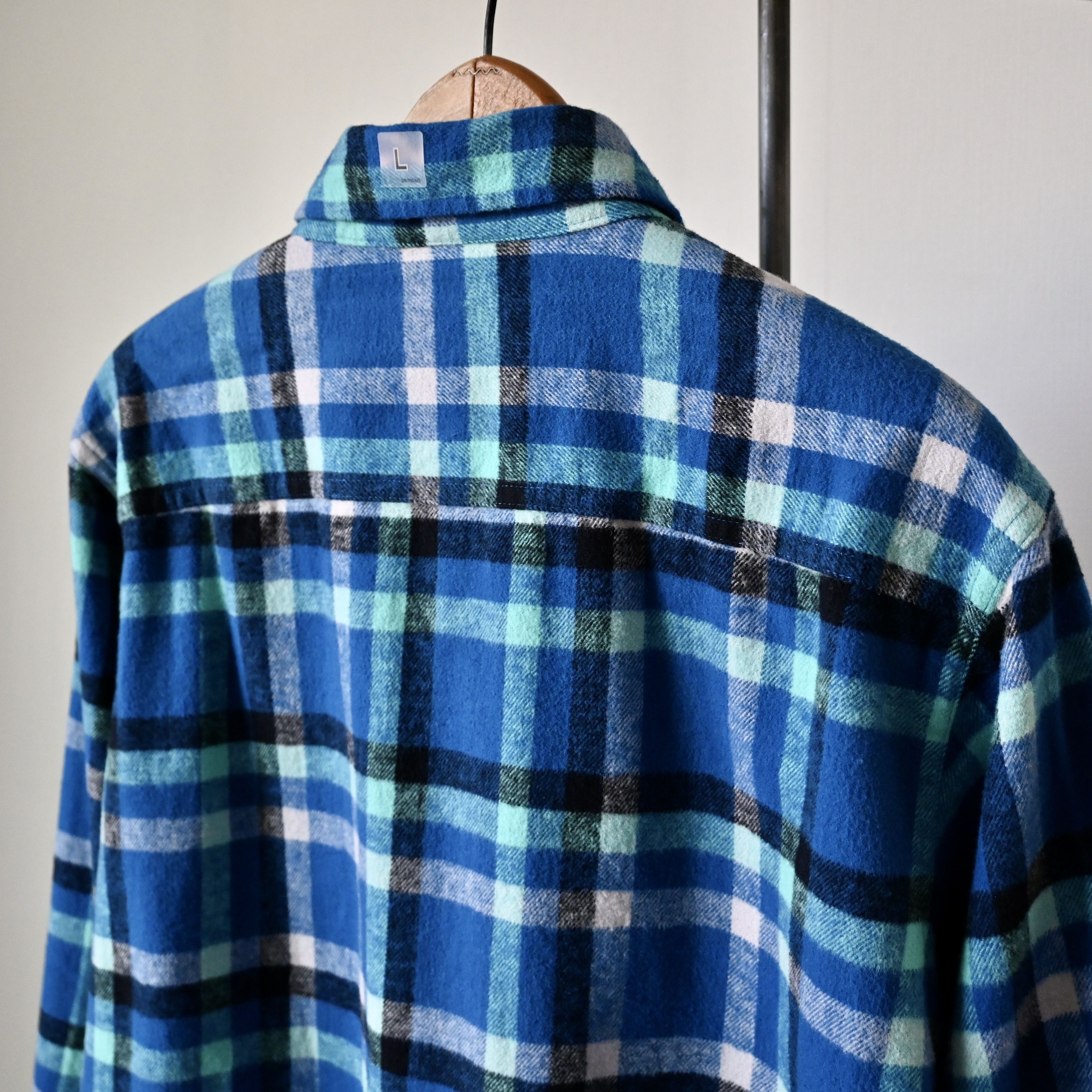 Uniqlo UNUSED, Vintage 2010 UNIQLO plaid cotton flannel shirt, L Size US L / EU 52-54 / 3 - 4 Thumbnail