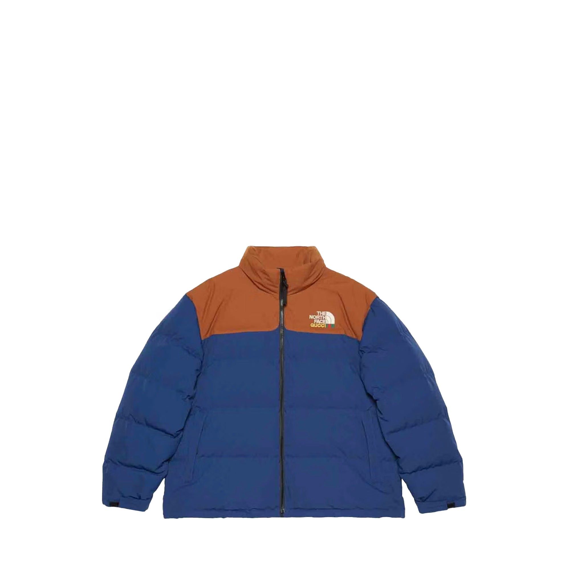 GUCCI - Gucci x TheNorthFace down jacket in blue and brown canvas (XL)